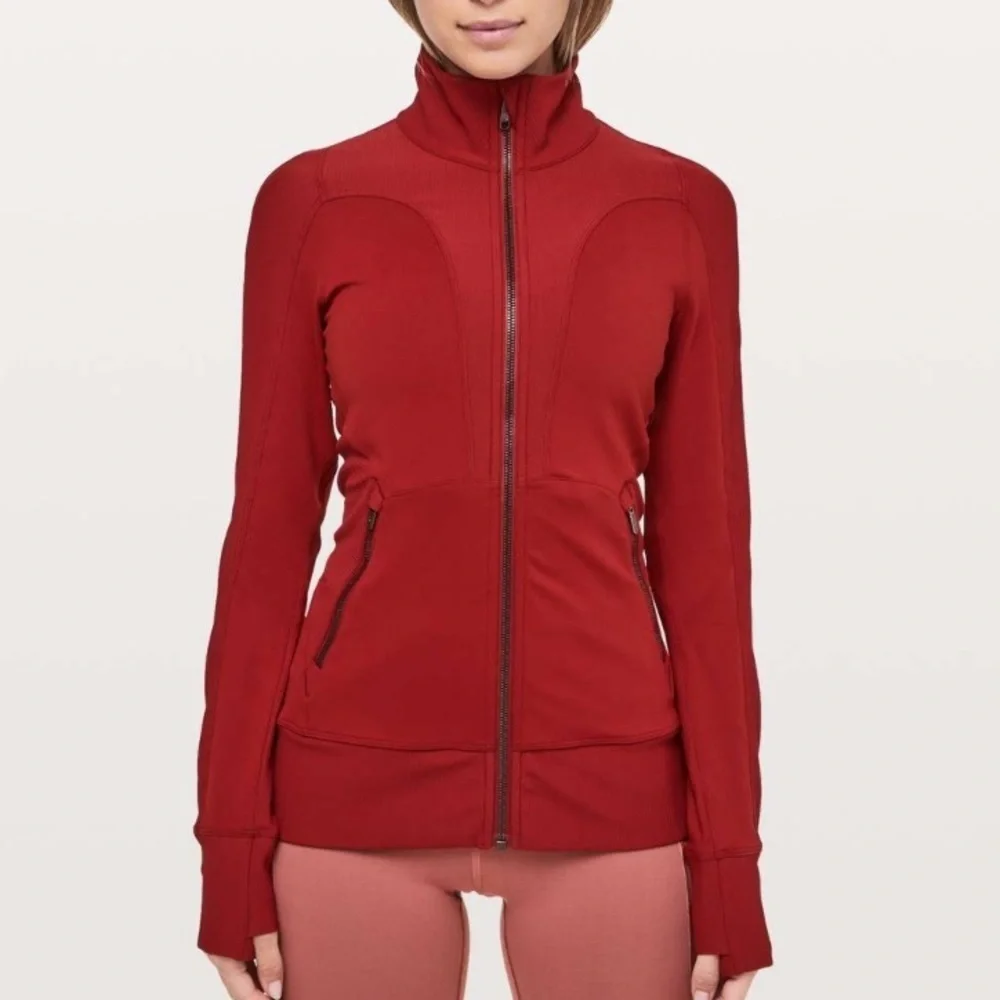 Lululemon Movement To Movement Jacket Dark Sport Red size 4